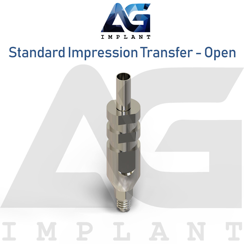 10 Standard Impression Transfer Platform – Open Tray Dental Internal Hex 2.42mm