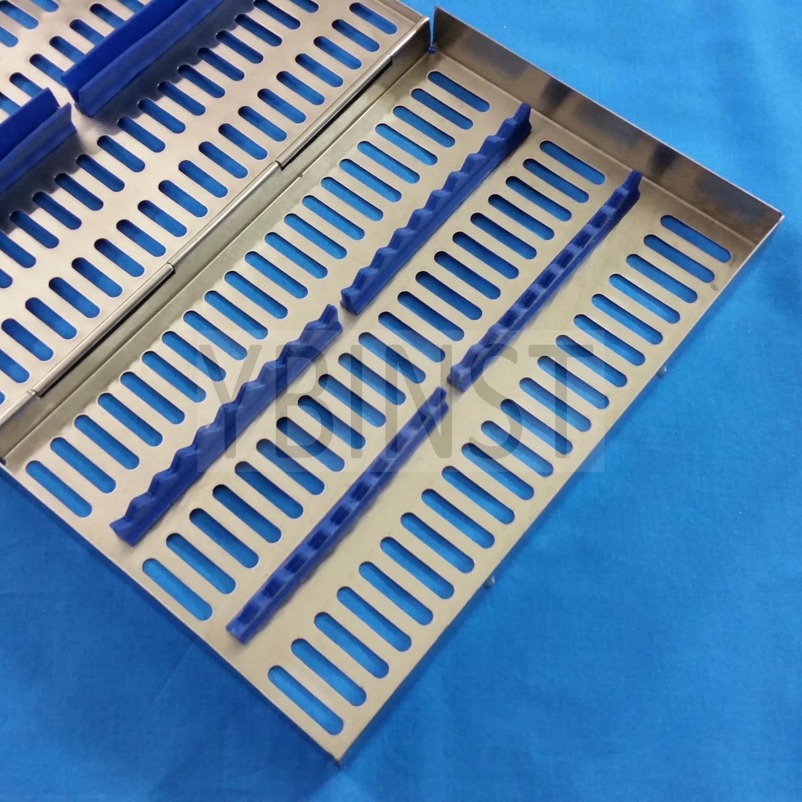 STAINLESS STERILIZATION CASSETTE RACK BOX FOR 20 SURGICAL DENTAL INSTRUMENTS