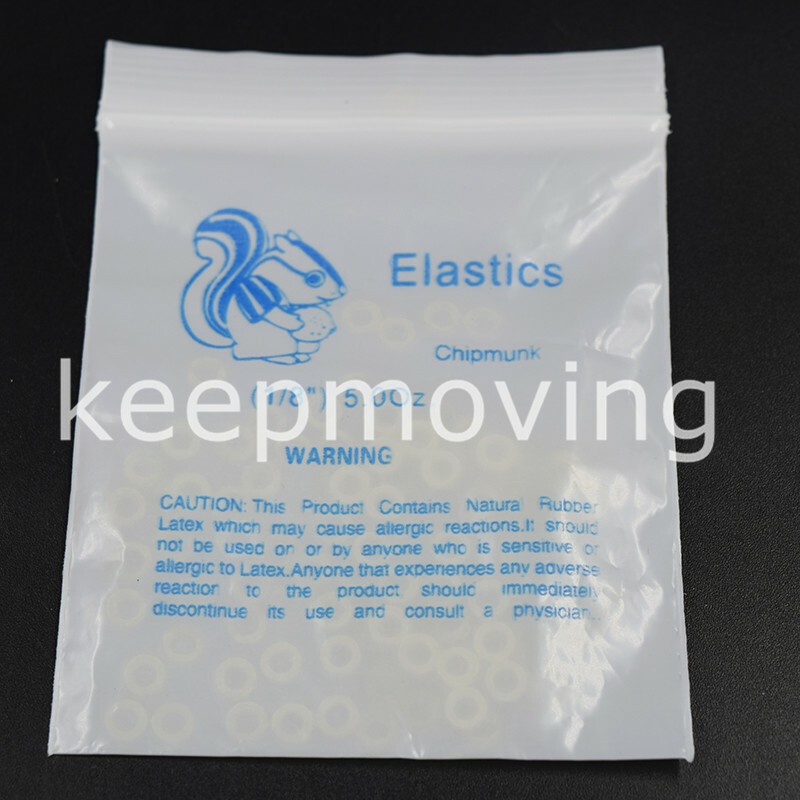 Dental 5.0 Oz 1/8 chipmunk Orthodontic Rubber Bands Elastics Latex Braces Forces