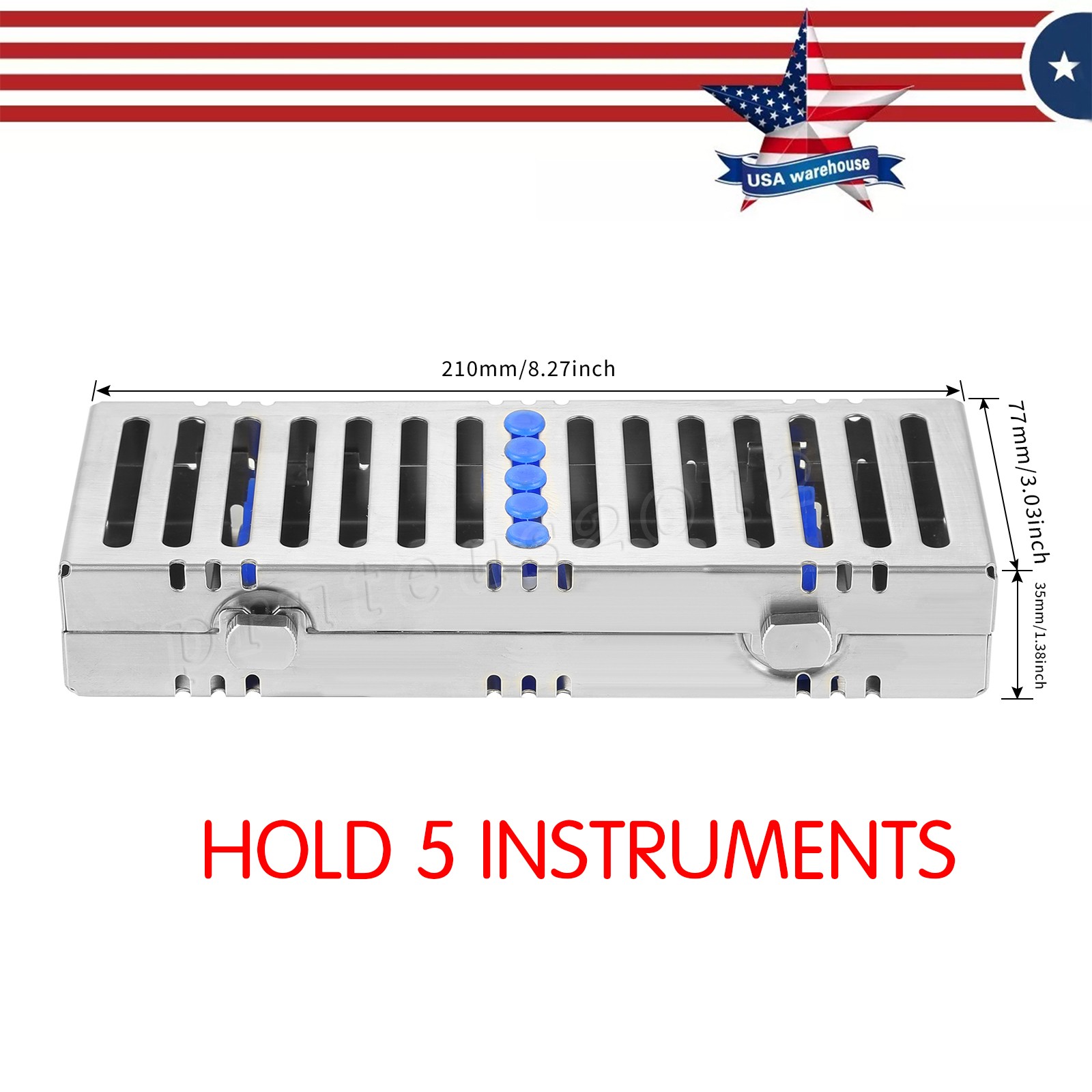 1-10 DENTAL AUTOCLAVE STERILIZATION CASSETTE RACK BOX TRAY 5/10/20 Instruments