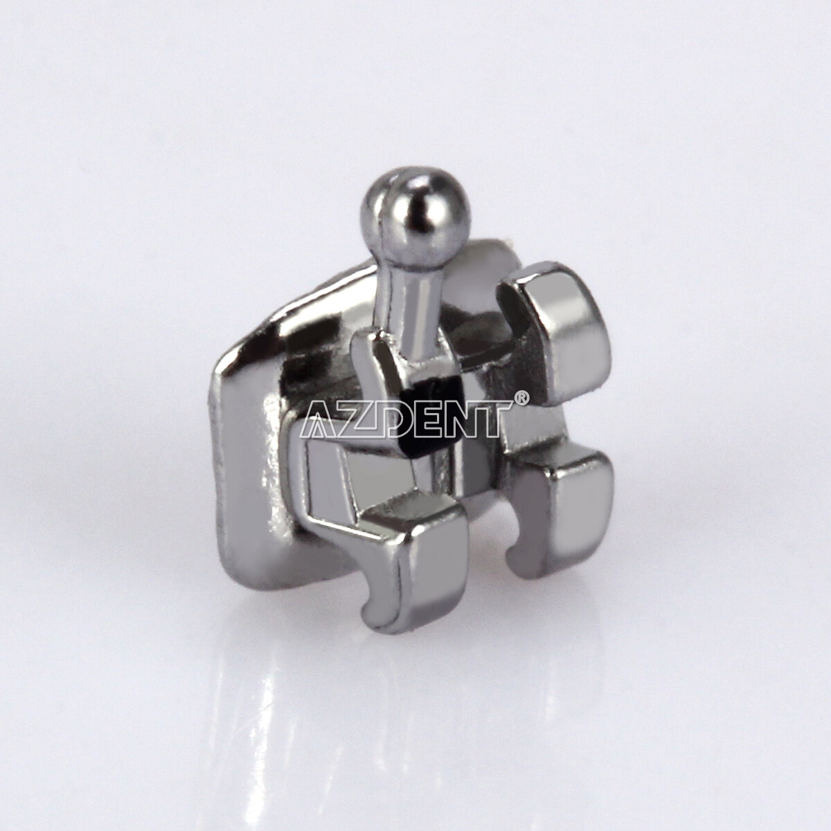 AZDENT Dental Orthodontic Bracket Braces Mini Roth/MBT .022 Hooks 345 Laser Mark