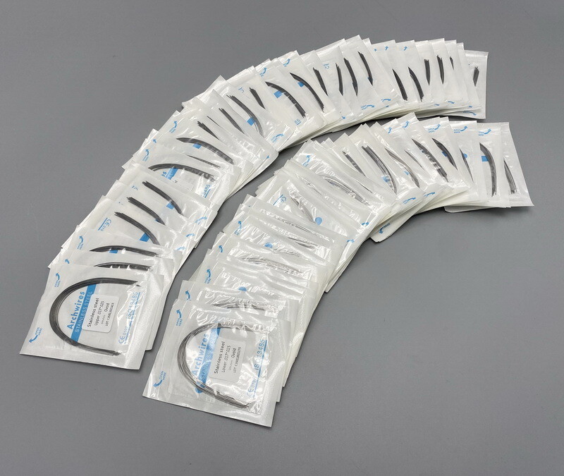 Dental S.S Orthodontic Arch Wire Stainless Steel Round Rectangular Natural Form