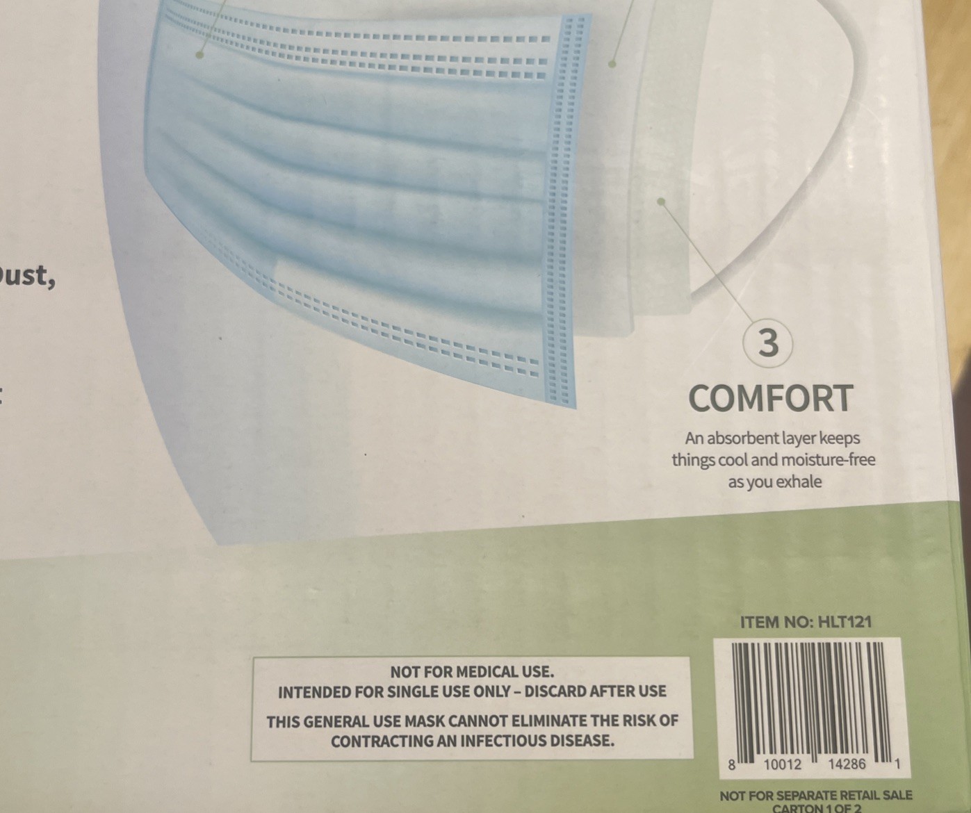 FLTR Pure Protection General Use Face mask 3 Layer/Ear Loop Design 200 Masks