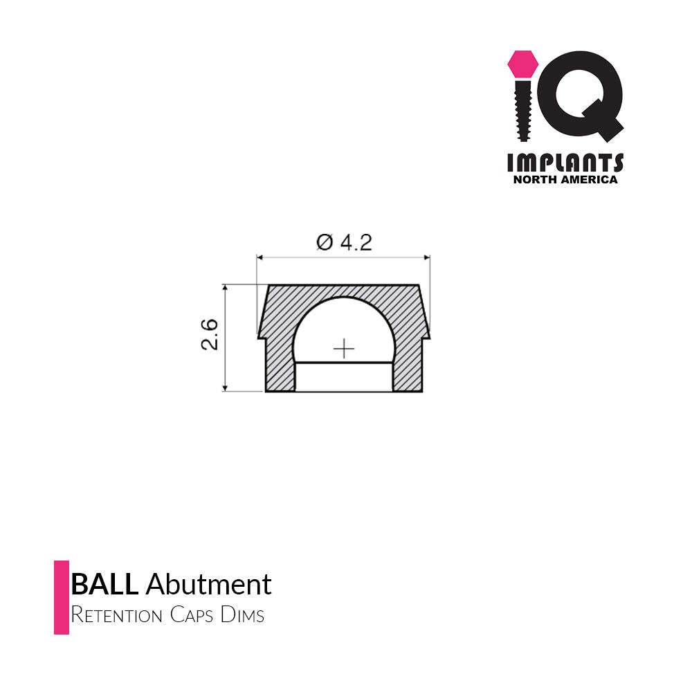 IQ USA Ball Retentive Caps 2.2-2.5mm Rescue Standard, Aqua 2.87lbs / 1300gr -4pk