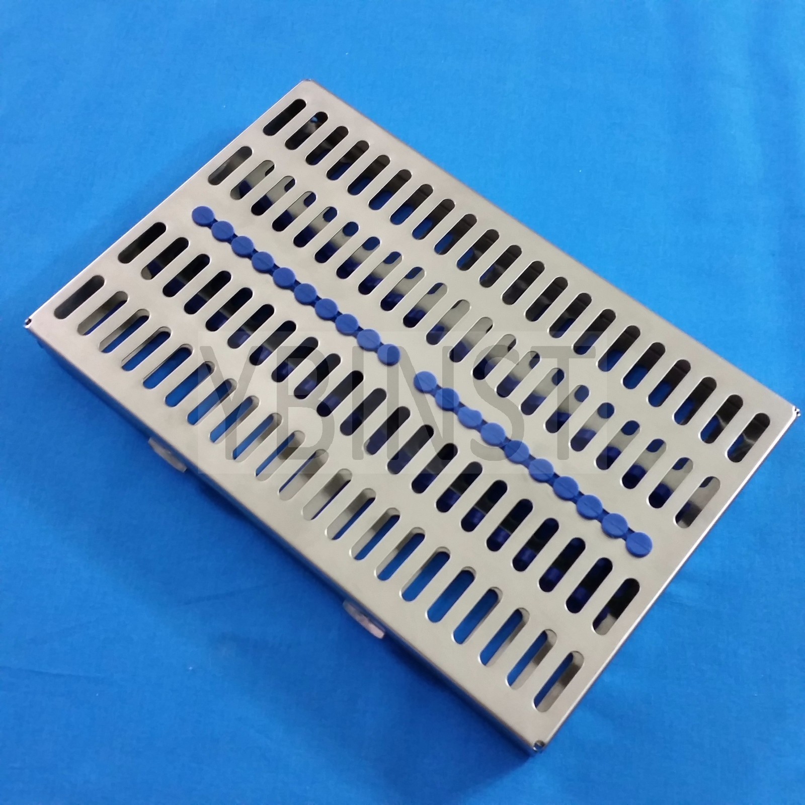 STAINLESS STERILIZATION CASSETTE RACK BOX FOR 20 SURGICAL DENTAL INSTRUMENTS