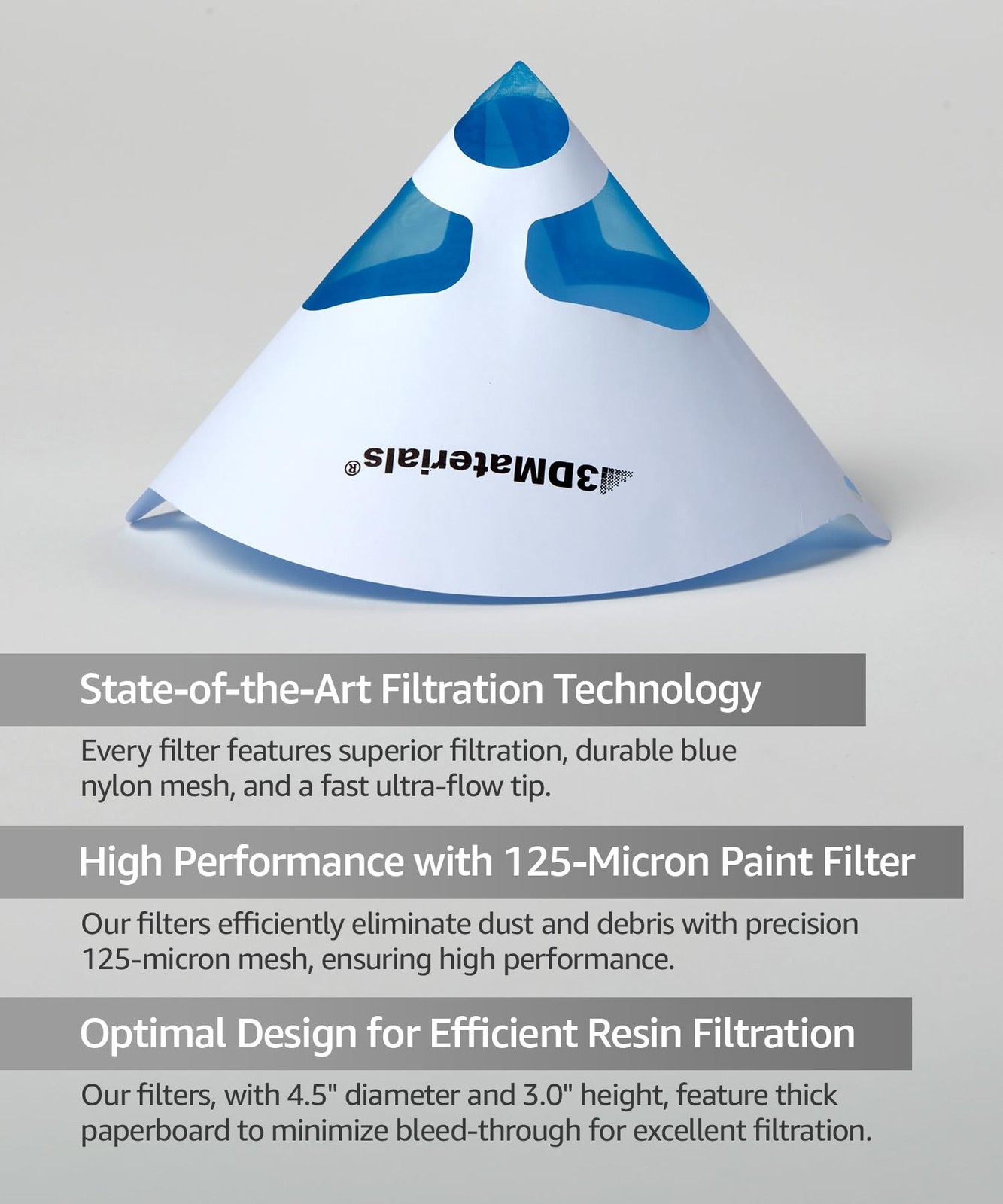 SuperFilter 100 pcs, Disposable Filter, 3D Printer Resin and Paint Strainer, Mad