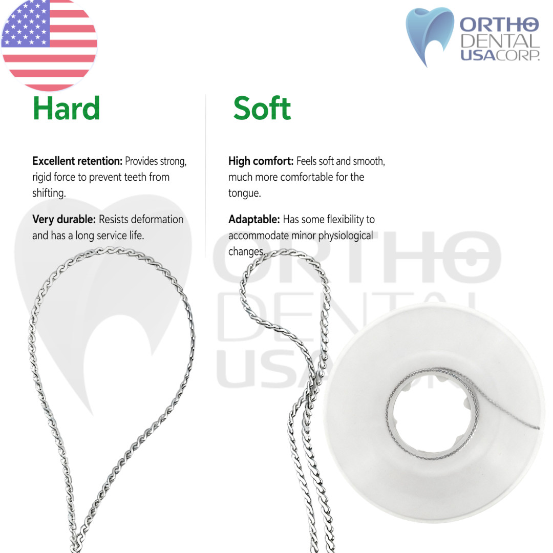 Stainless Steel Retainer Chain Wire II 0.040″ Hard / soft Orthodontic USA
