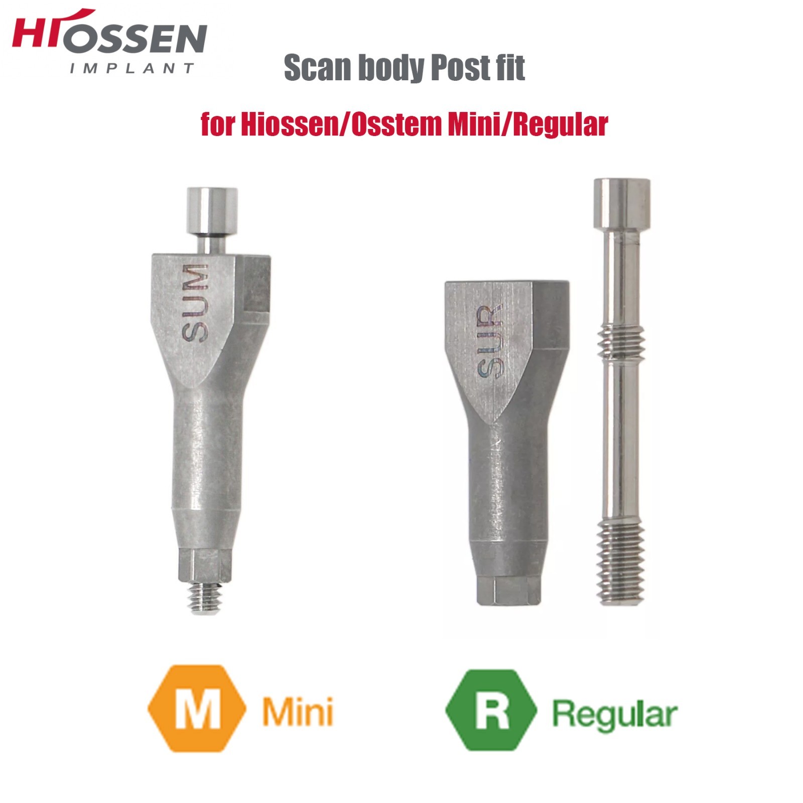 US Impression Transfer Coping Mini & Regular Hex Open / Closed Tray Hiossen ET