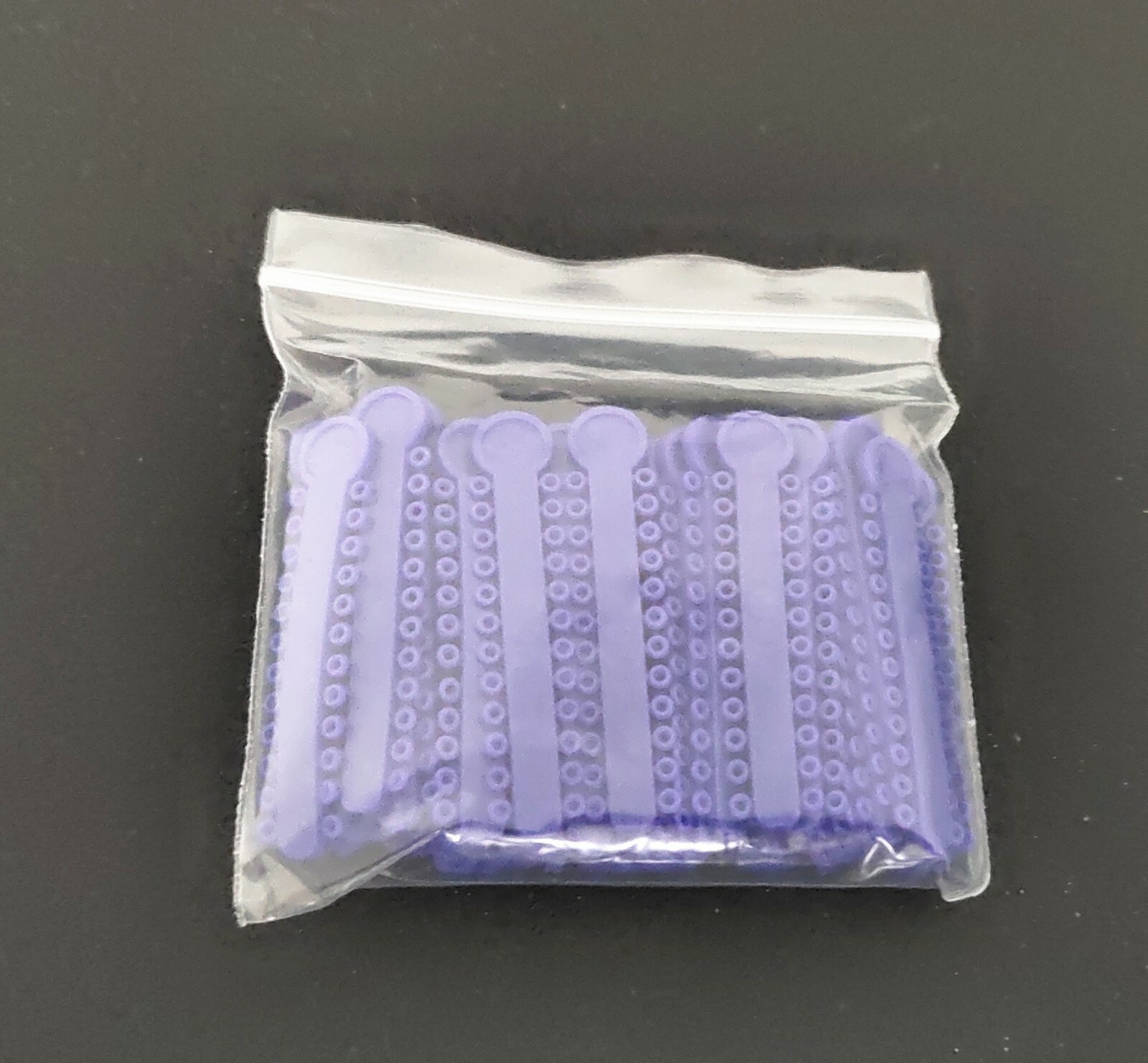 2 Packs Dental Dark Purple Elastic Ligature Ties Rubber Bands Rings 1008Pcs/Pack