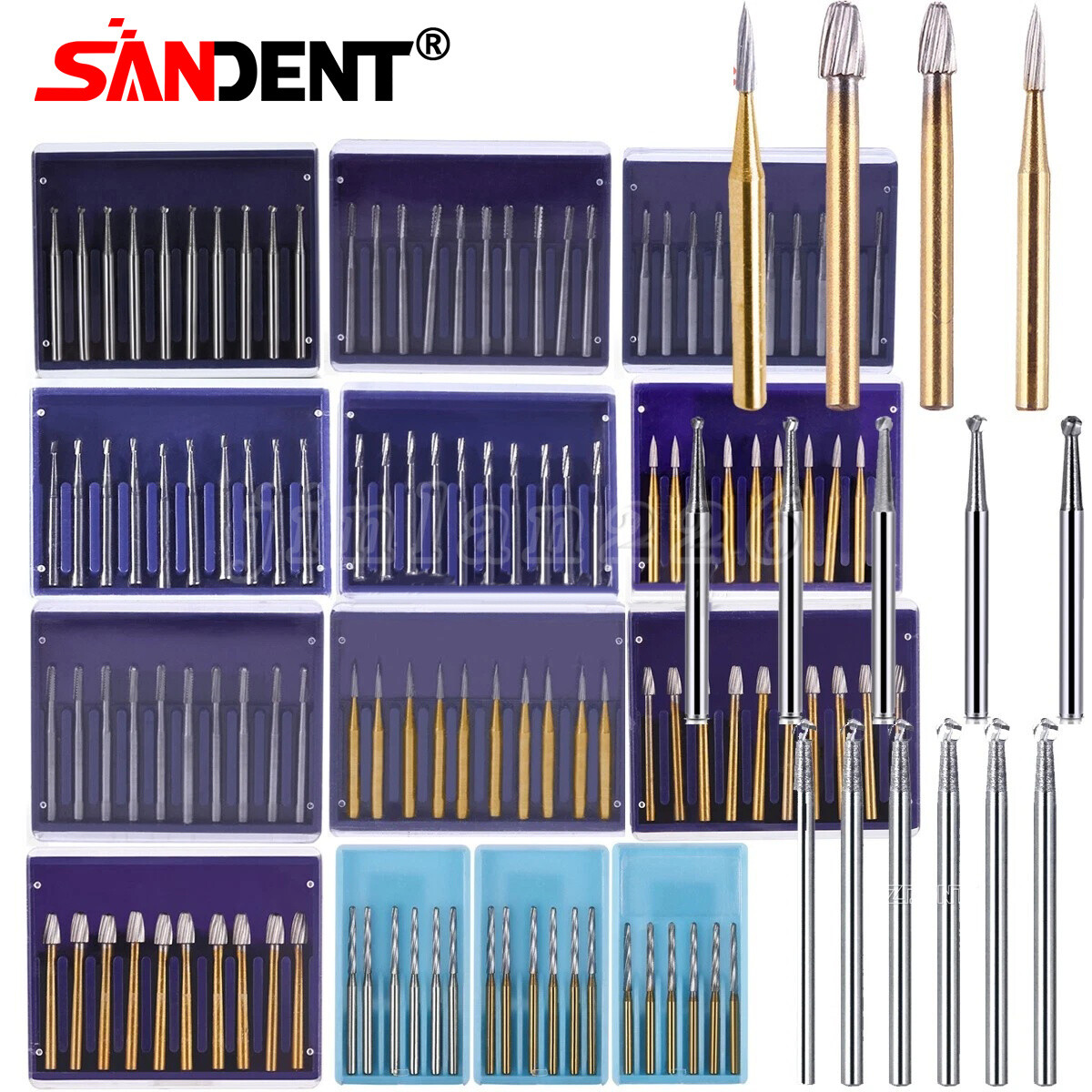 Dental Tungsten Steel Burs For High Speed Handpiece FG7901 FG7902 FG7406 FG7408