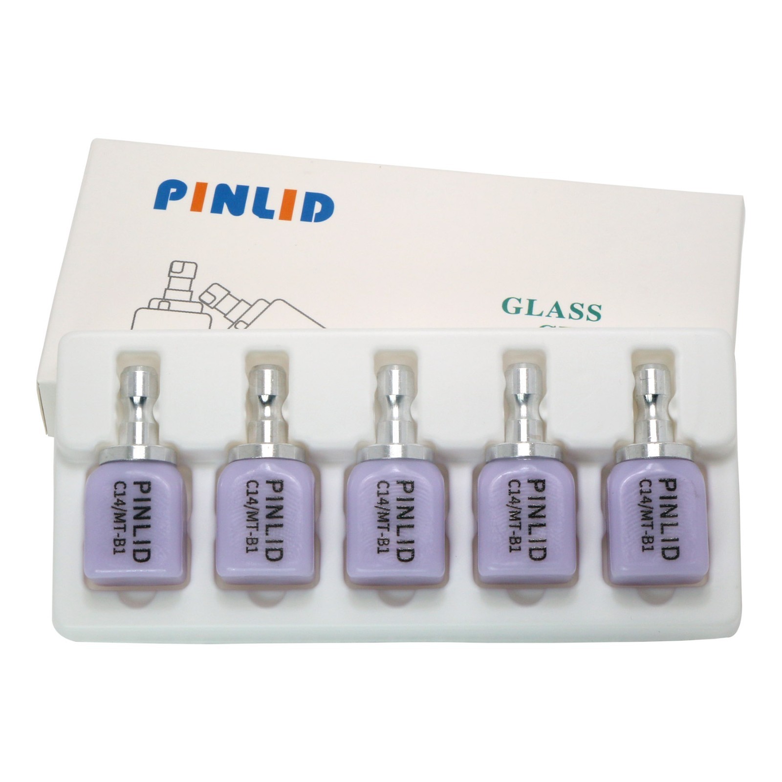 US Stock Dental C14 MT Lithium Disilicate Ceramic Blank For CEREC CAD/CAM