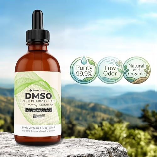 PureChemPros DMSO Pharmaceutical Grade 99.9% Pure (Dimethyl Sulfoxide) Low Od…