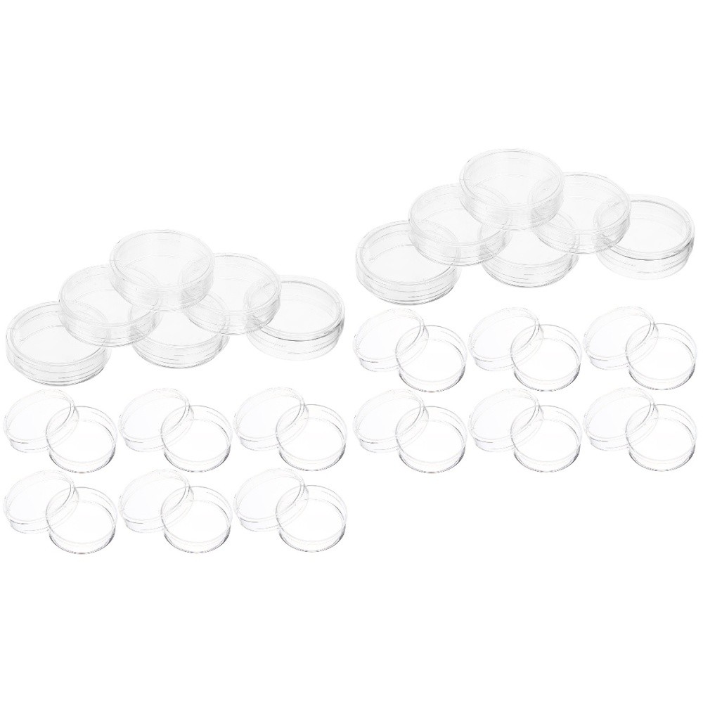 Set of 2 Extra Slim Petri Dish Science Experiment Laboratory Supply