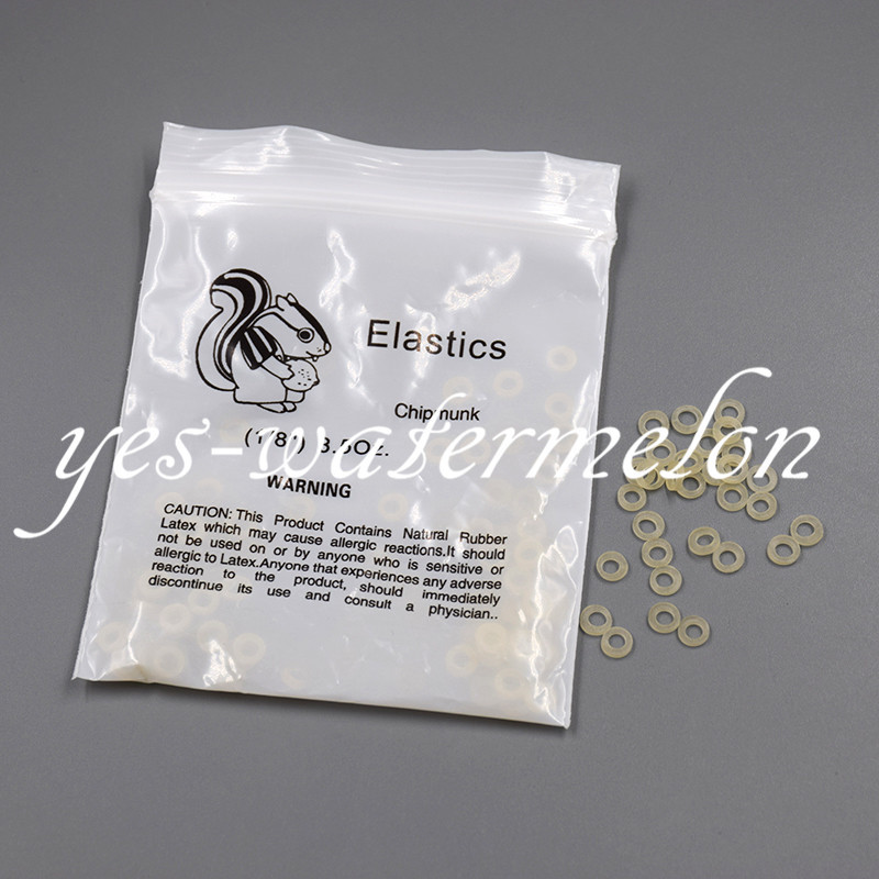 Dental Orthodontic Rubber bands Elastic Band for Braces 1/8″ 3.5 Oz Chipmunk