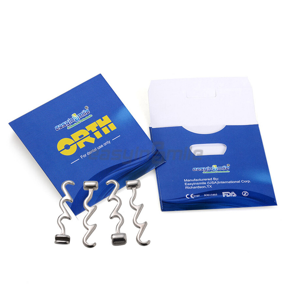 10pcs Dental Orthodontic Crimpable Hooks Stainless Steel Size Option Easyinsmile