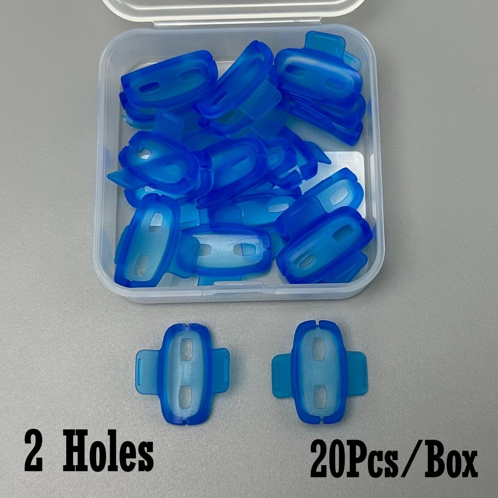 MiniDam Gingival Guard Silicone Rubber Dam Clamp Holder Clip 2/3holes 20pcs/box