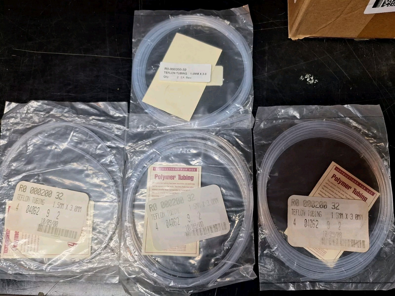 Lot Of Varian Teflon Tubing 1.5mm X 3.0mm Part # R000020032 Unknown Length