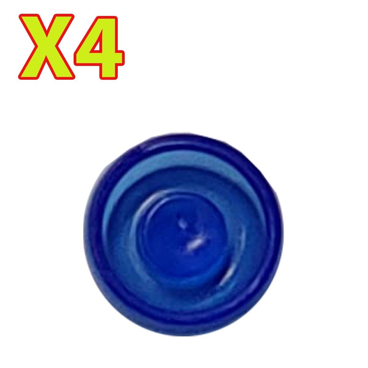 Overdenture Abutment Removable Male Caps Inserts Extra Soft Blue 1.5 lb (4 Pack)