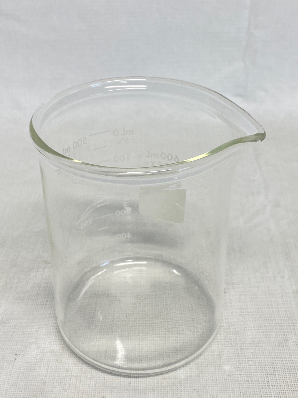PYREX Glass 600mL Dual Scale Graduated HD Griffin Beaker Pour Spout 1003-600