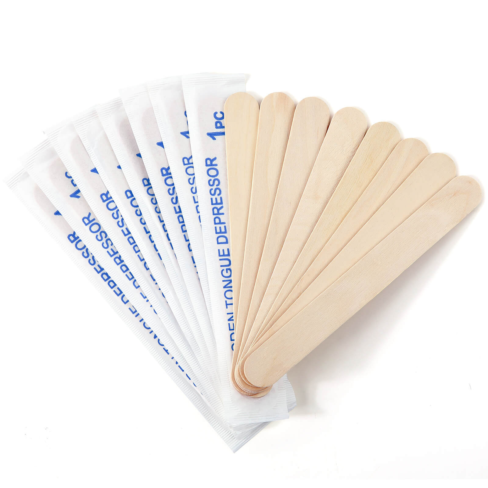 JMU Wooden Sterile Tongue Depressors Sticks 6” Senior Craft Tattoo Sticks 5000
