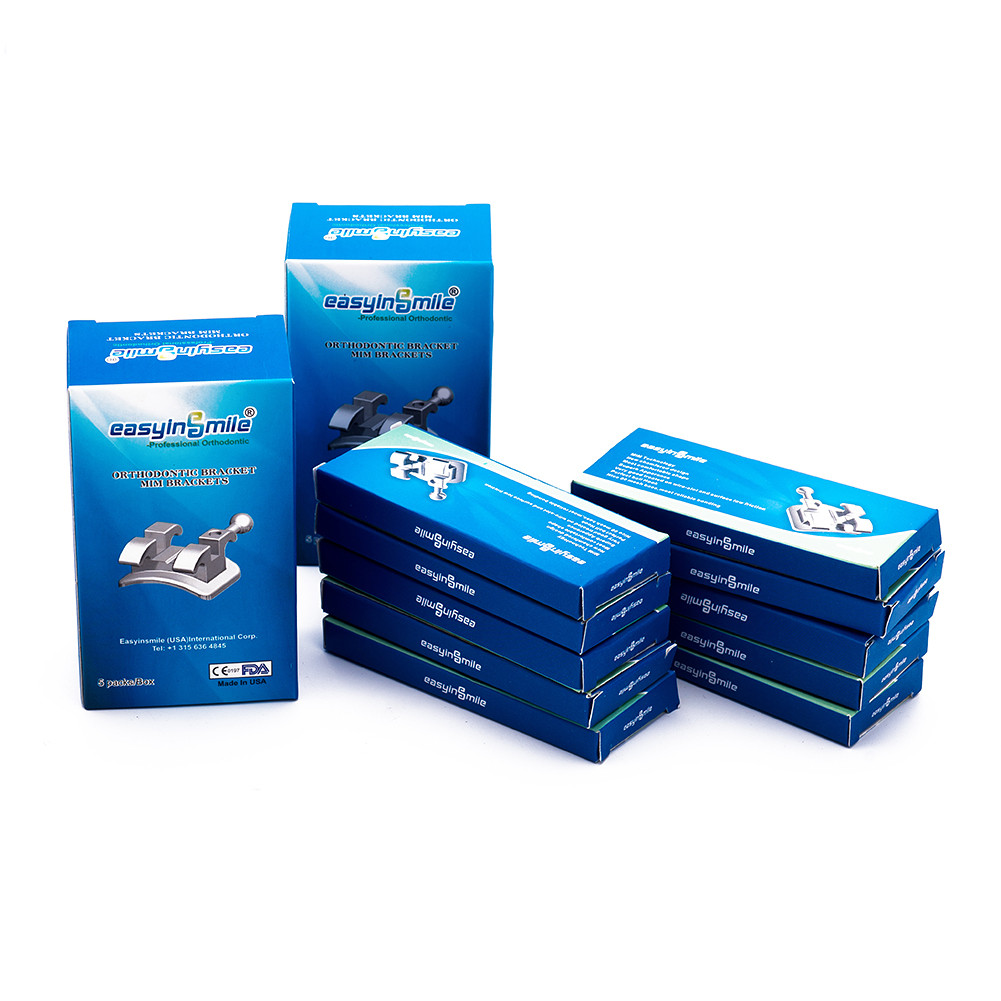 10Packs Dental Orthodontic Brackets Metal Mini Braces MBT/ROTH 022 3/345 W/Hooks