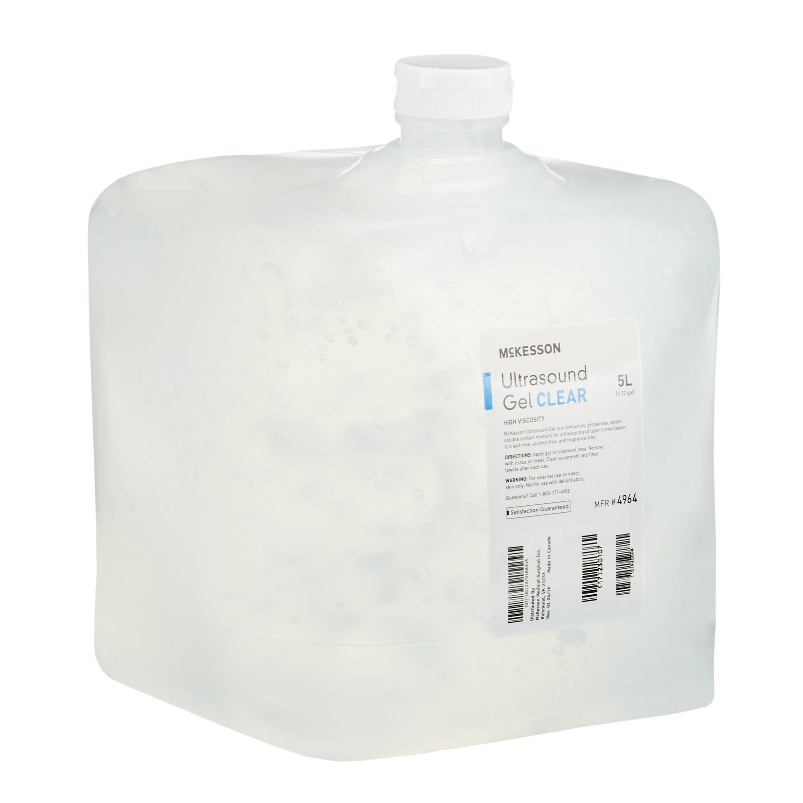 McKesson Clear Ultrasound Gel Transmission Ultrasonic Water Soluble 1 Container