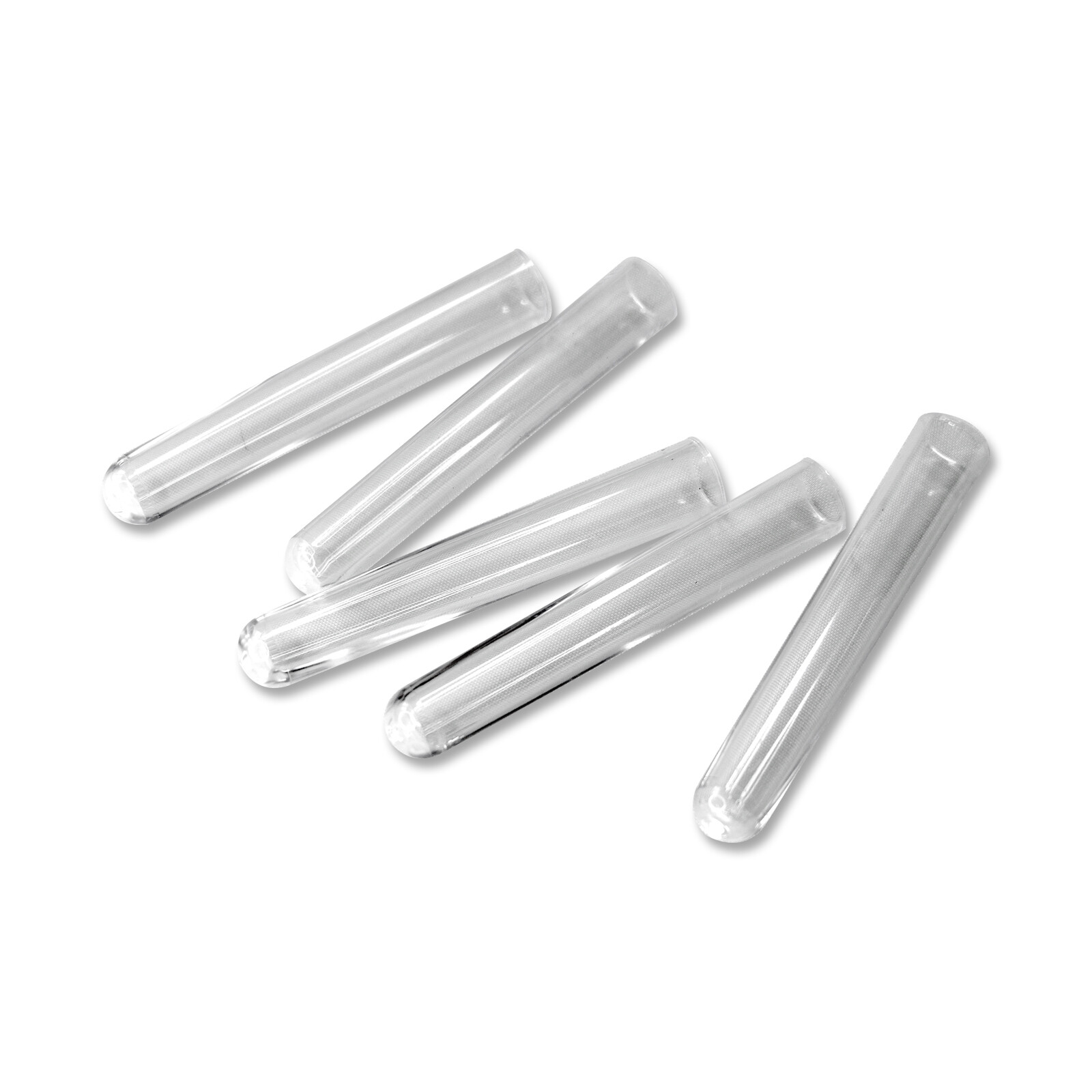 CLEAR POLYSTYRENE TEST TUBES: 16X100MM, RIMLESS, EXP 09/2028