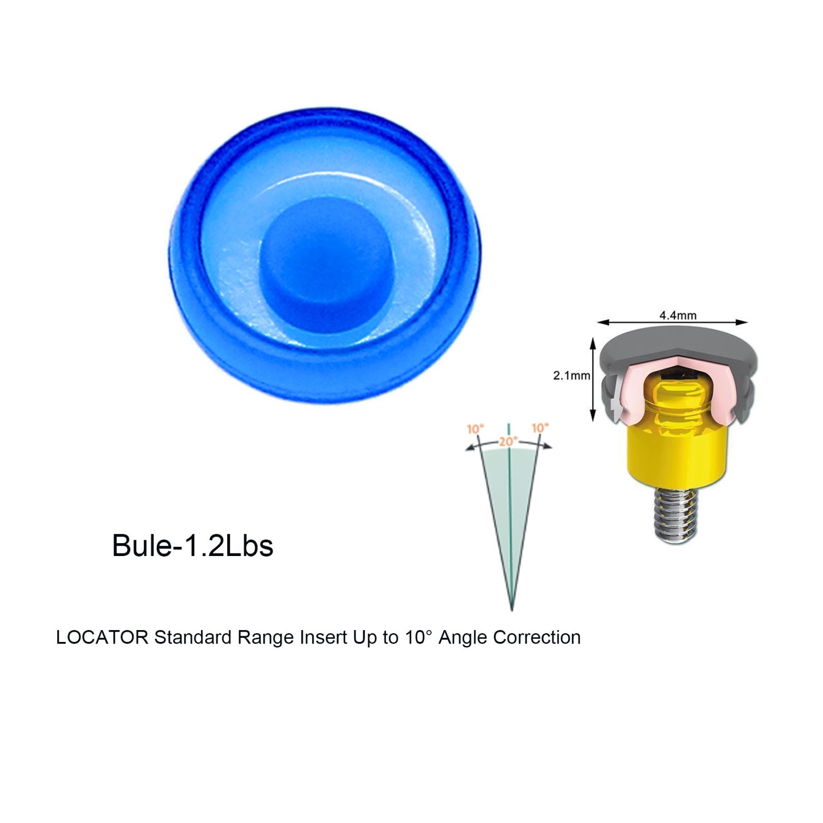 US Dental Retention Cap Set And Male Cap Insertion Extraction Locator core Tool