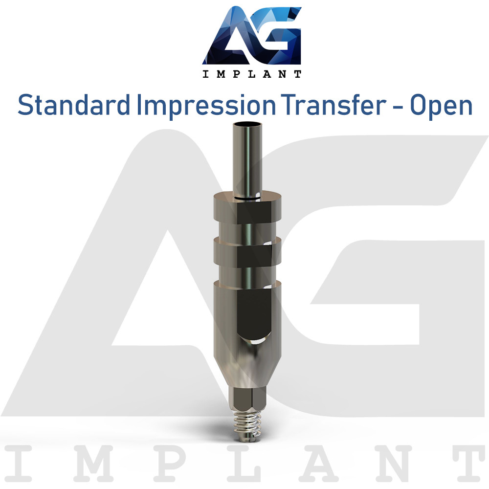 10 Standard Impression Transfer Platform – Open Tray Dental Internal Hex 2.42mm