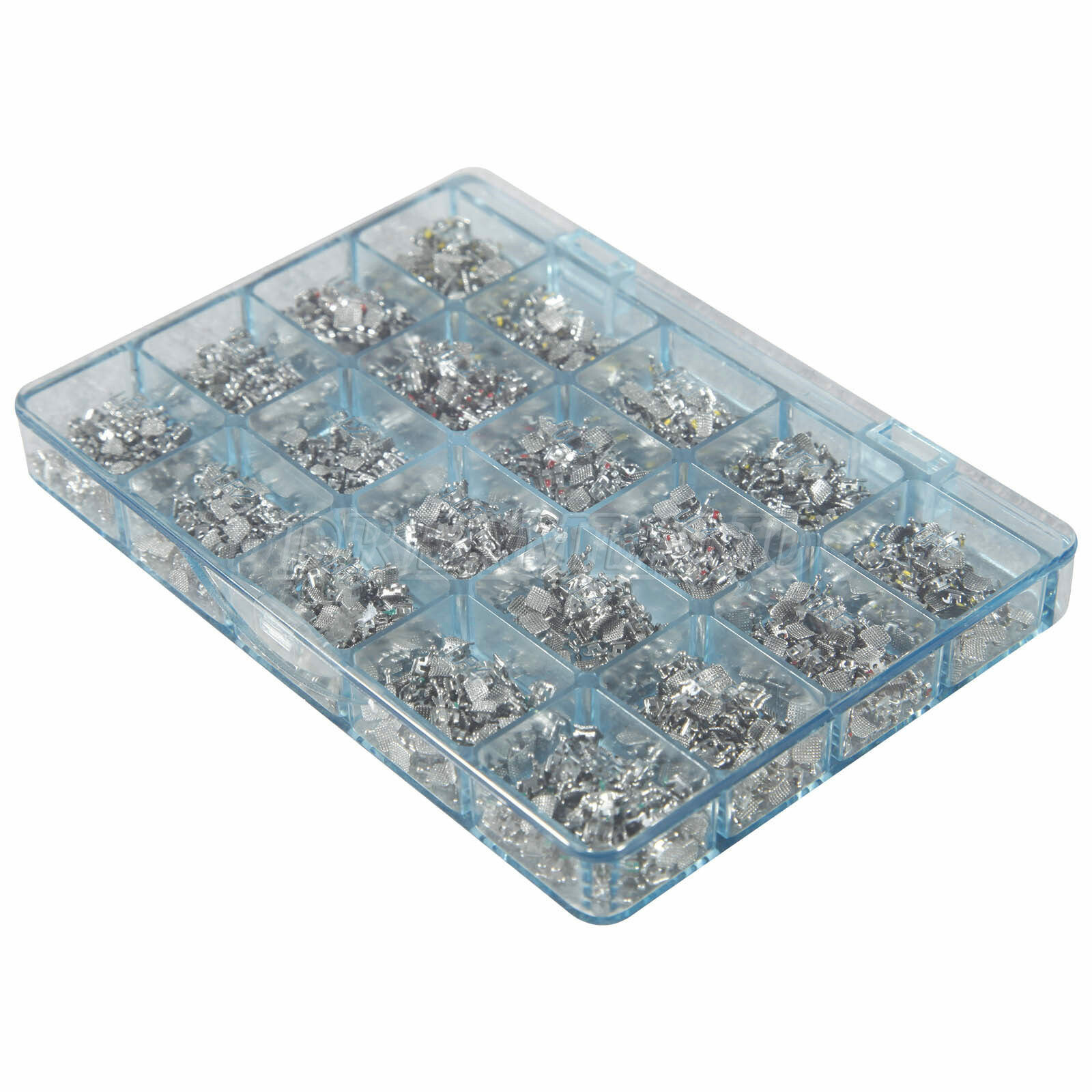 1000pcs Dental Orthodontics Monoblock Brackets Brace MINI MBT.022 345 Hooks M