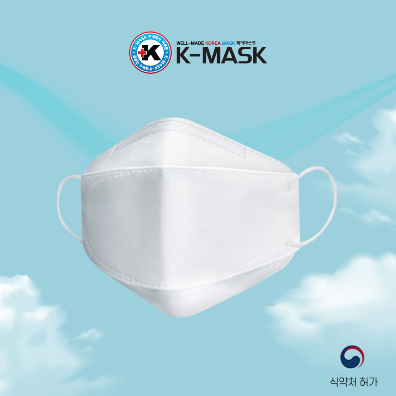 50 Pack KF94 WHITE Protective Safety Face Mask 4 Layer Adult Made in Korea