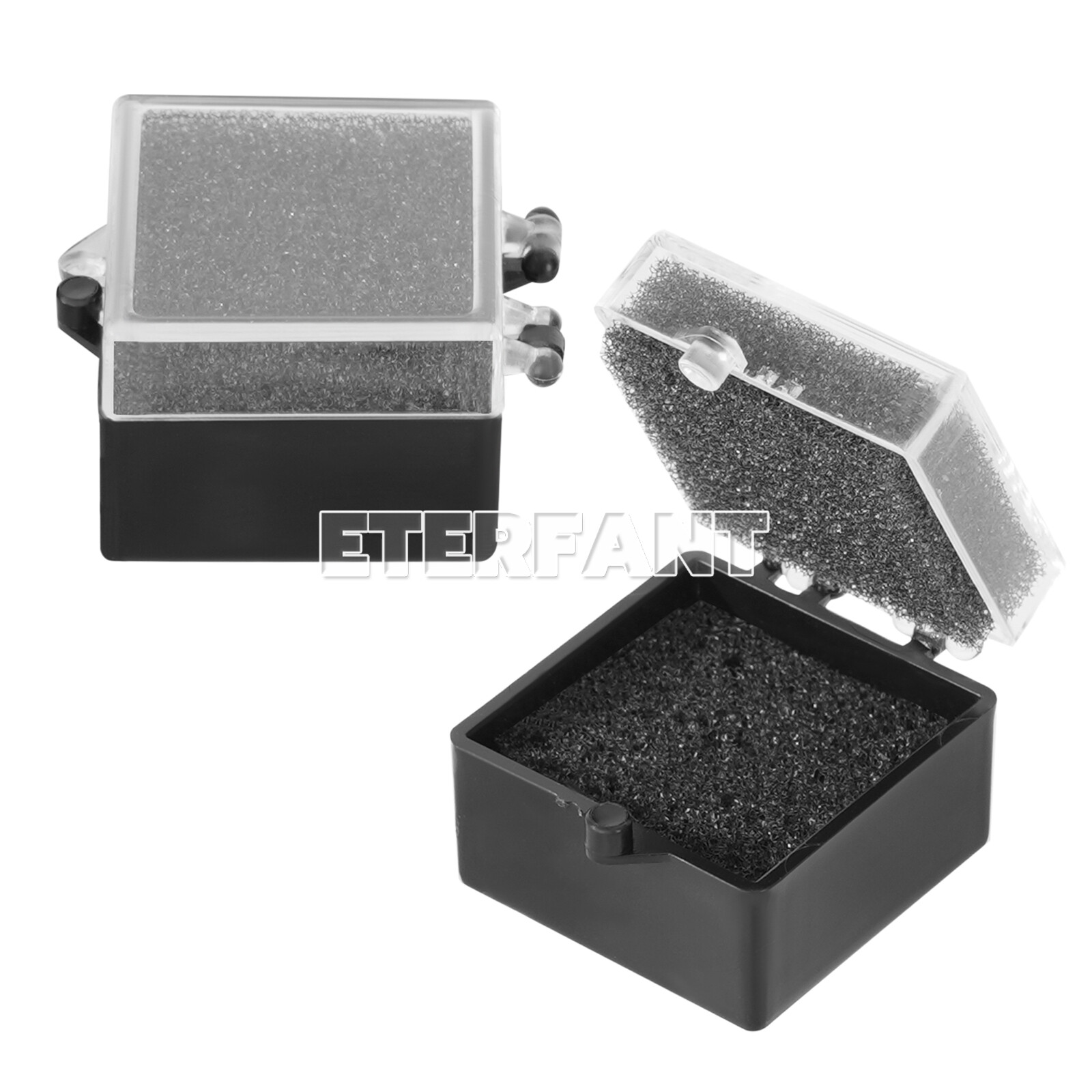 Dental Lab Crown/Veneer/Bridge Boxes 1×1 Clear Top with Sponge Fillers