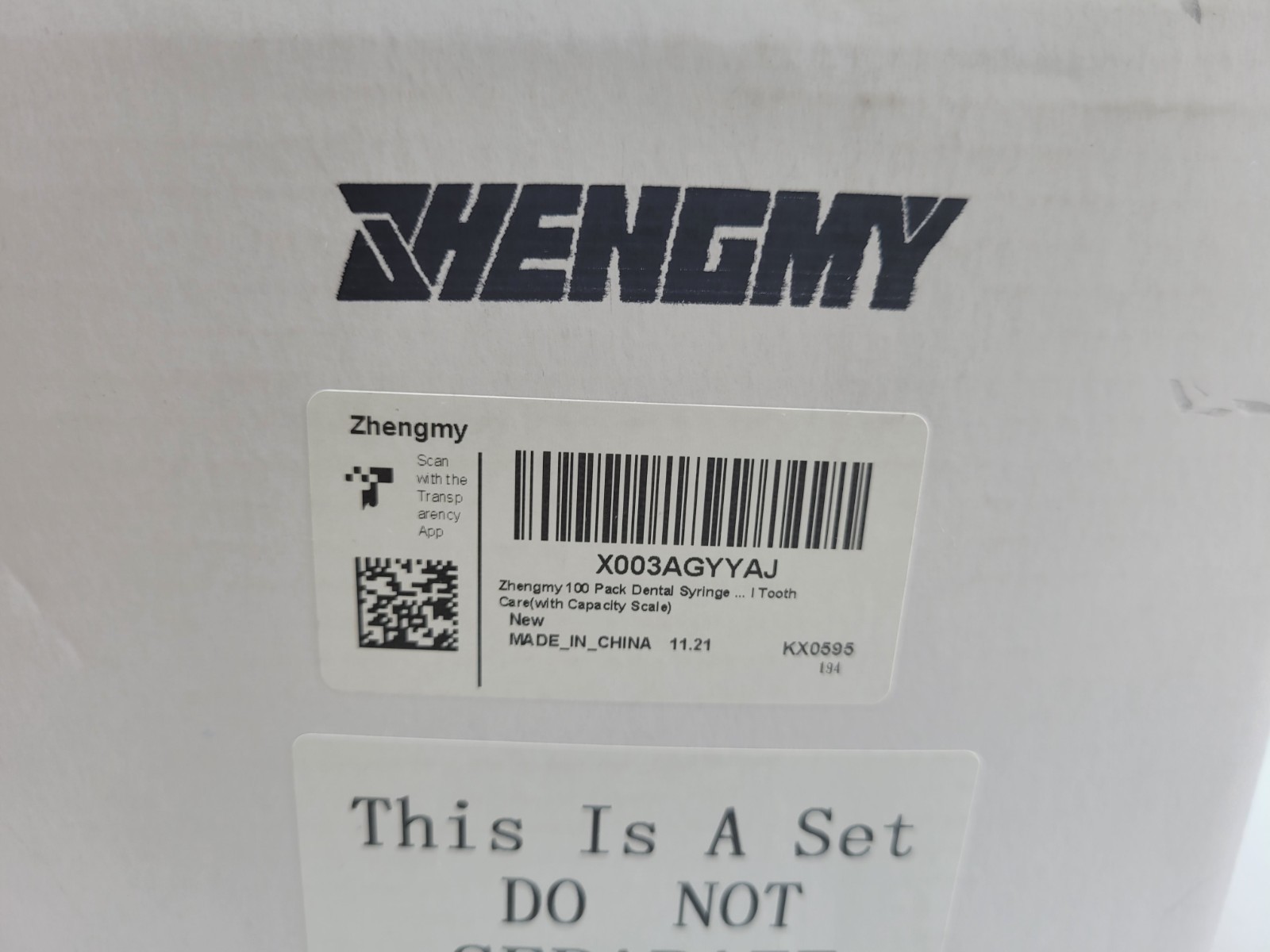 Zhengmy 12ml Dental Irrigation Syringes with Capacity Scale 100 Pack