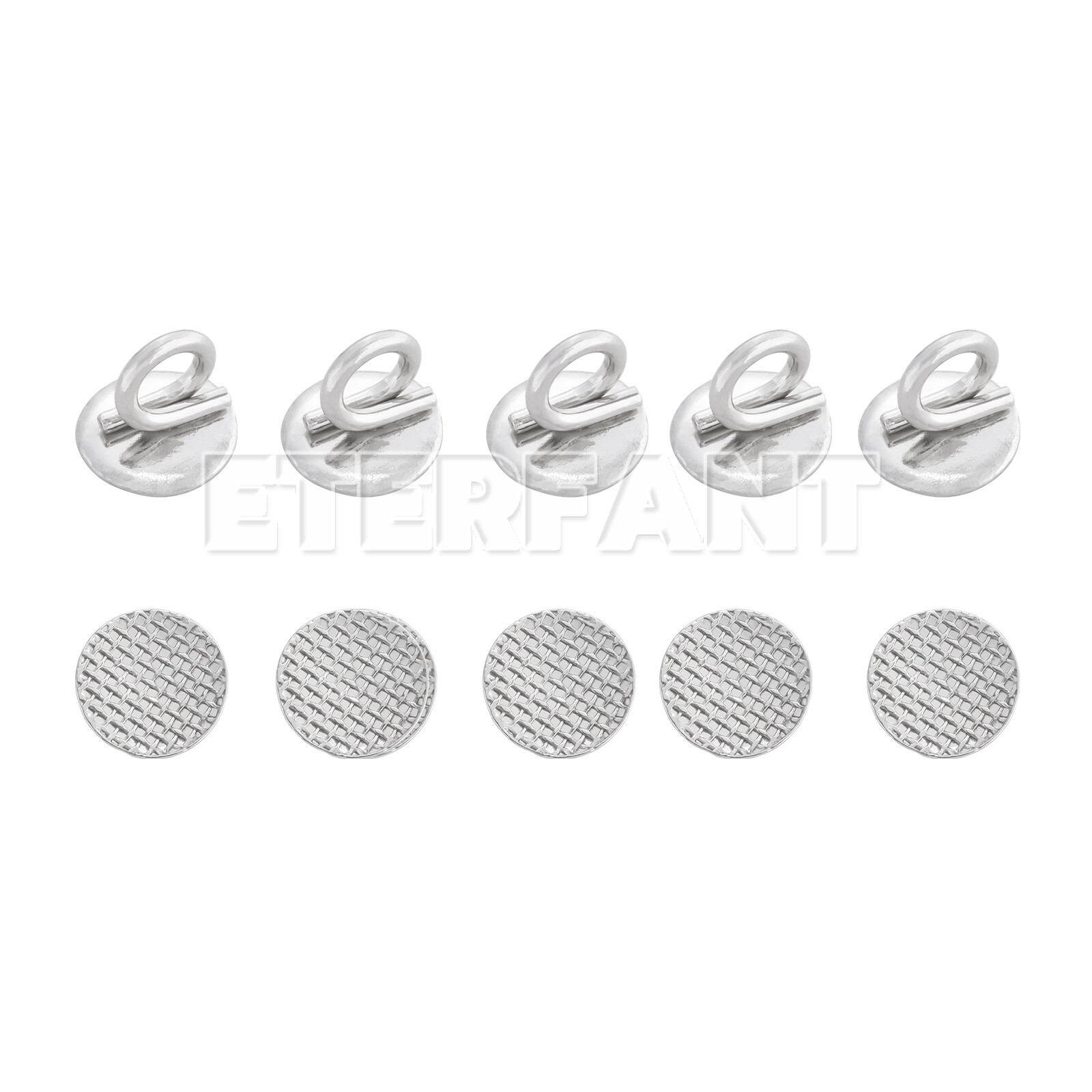 10PCs ETERFANT Dental Orthodontic Lingual Buttons Direct Eyelet Round Bondable