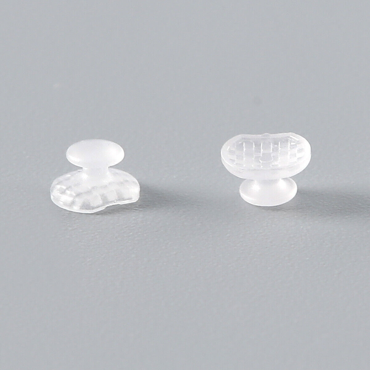 Dental Orthodontic Ceramic Transparent Lingual Button Rectangular Mesh Base