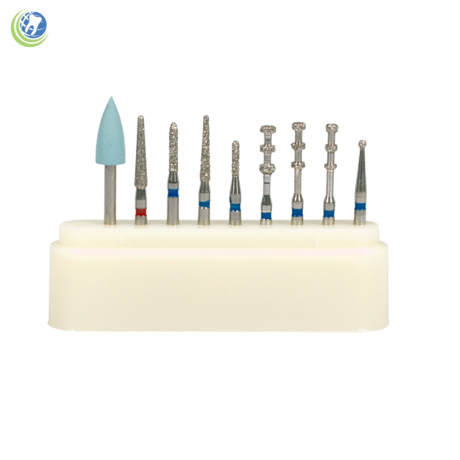 Dental Porcelain Veneers Preparation Polishing FG Diamond Burs Kit Set of 9
