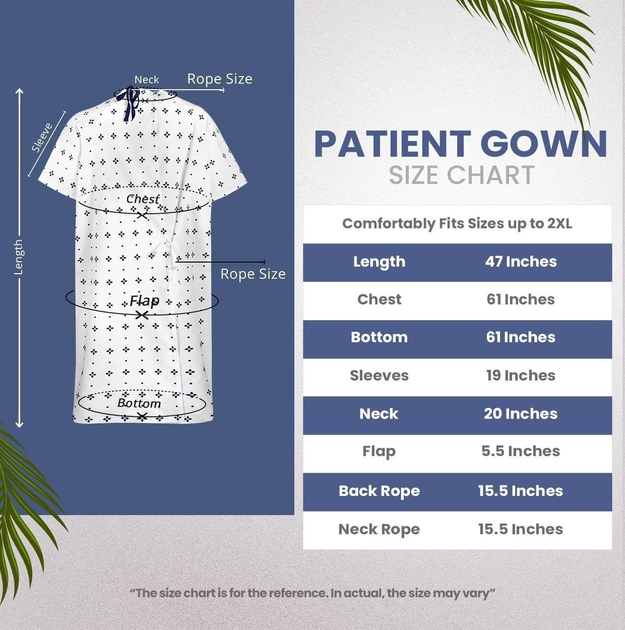 Utopia Care 6 Pack Unisex Hospital Gowns, Patient Gowns for Women and Men…