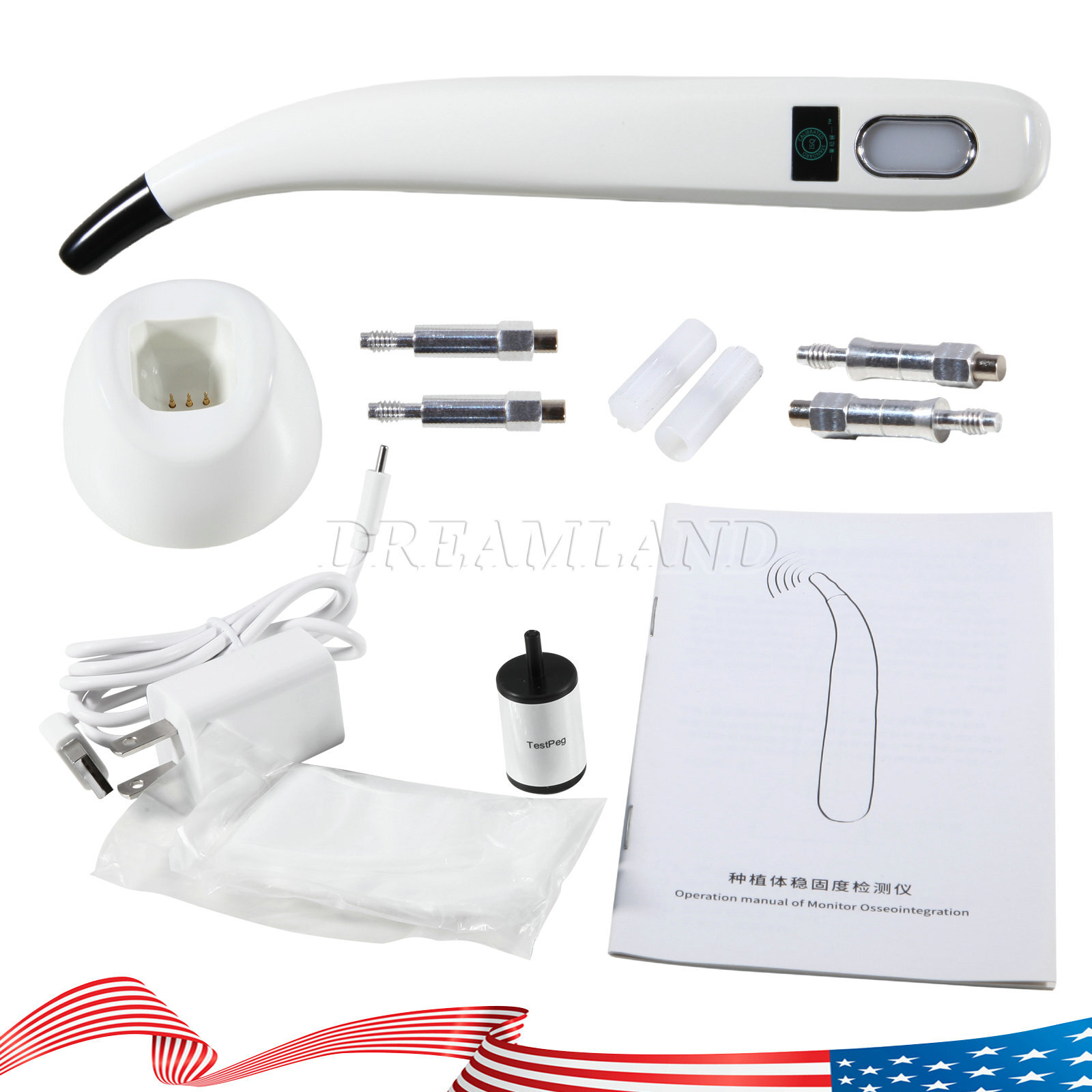 Dental Monitor Osseointegration RFA Inplant Stability Test Unit ISQ USA