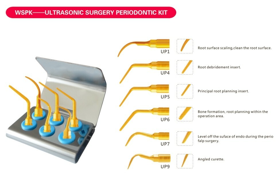 Dental Tools Piezosurgery Tips KIT Bone Cutting Sinus lifting Implant Oral Care