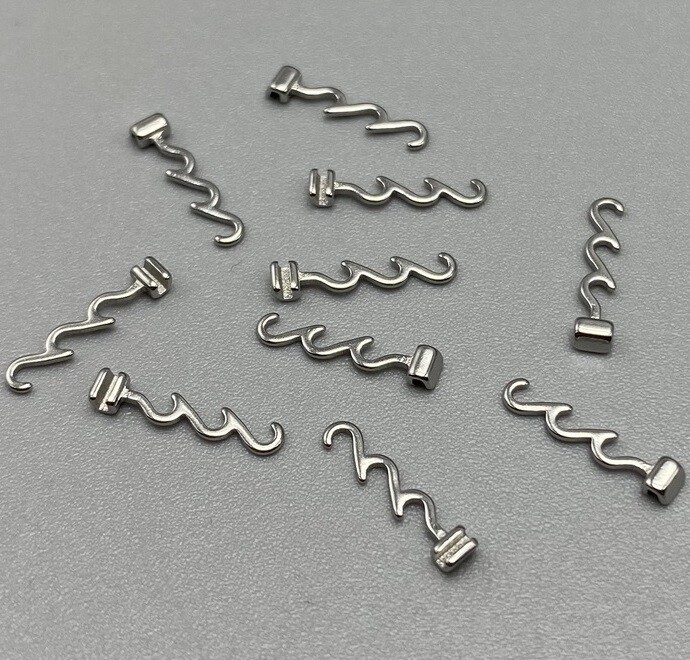 10Pcs/Bag Dental Orthodontic Crimpable Hook Multi-function Long Left/Right S.S