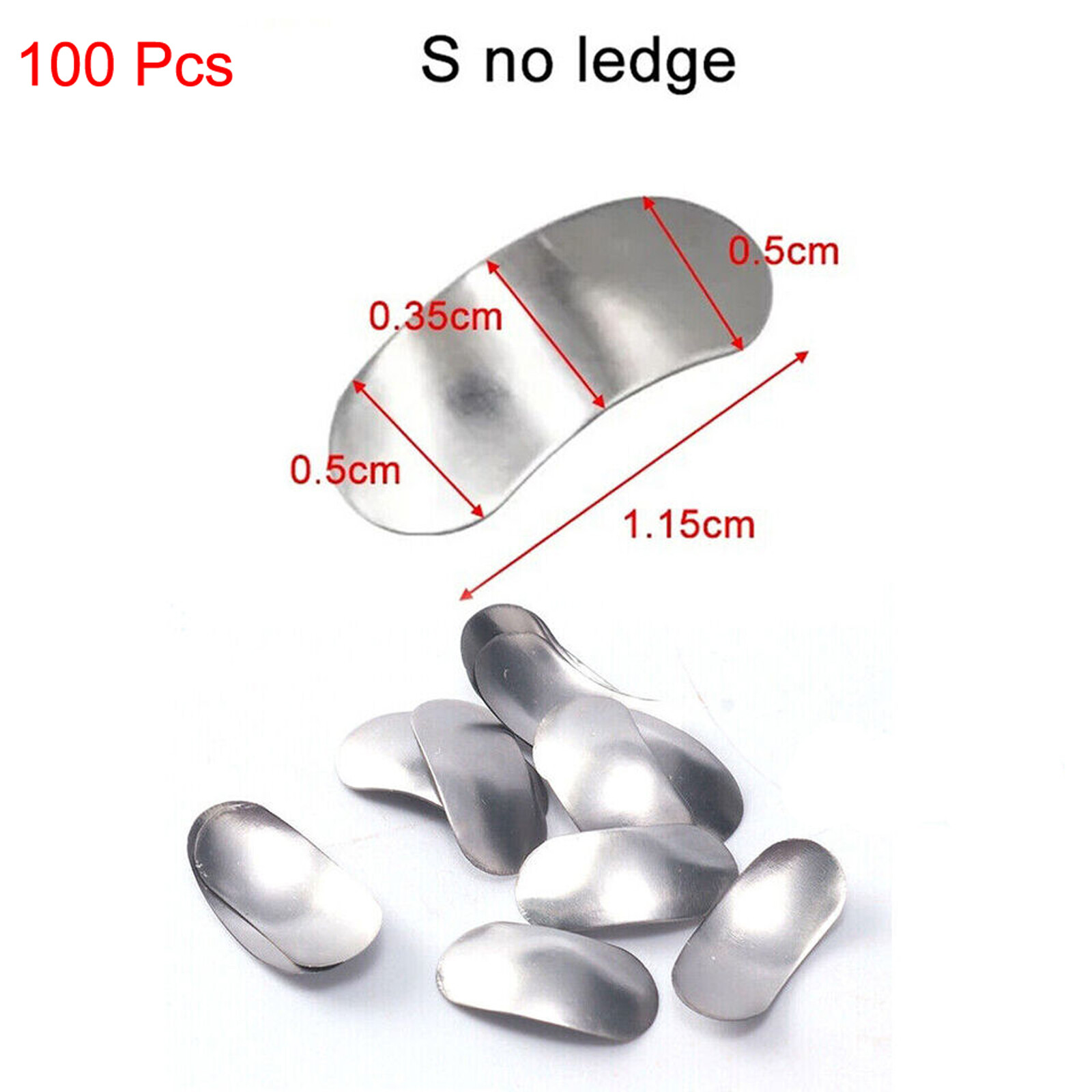 50Pcs/Box Dental Matrices Bands Metal Matrix Band Sectional Contoured Refill Box