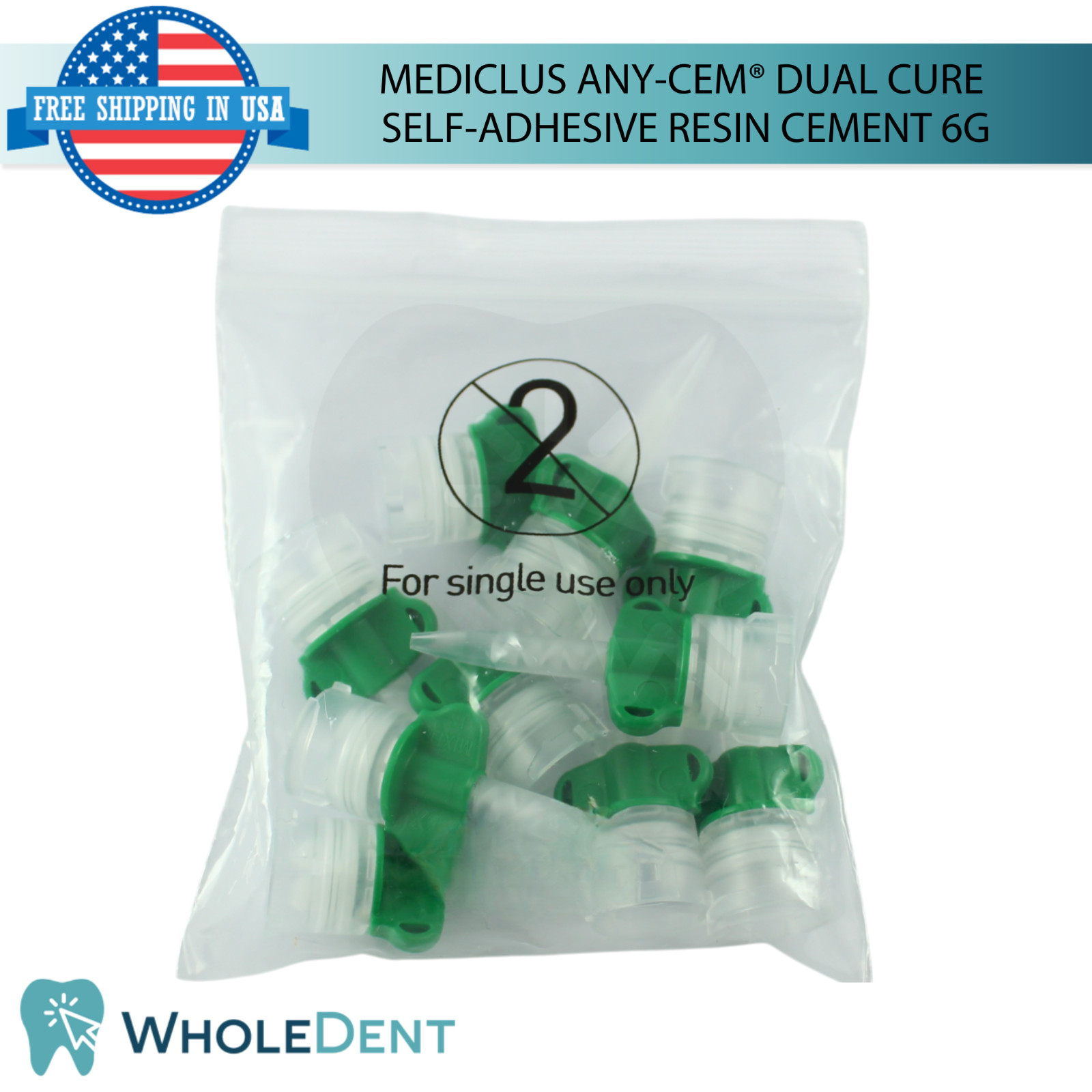 Any-Cem® Self Adhesive Resin Cement Syringe 6g Dual Cure Dental Restoration