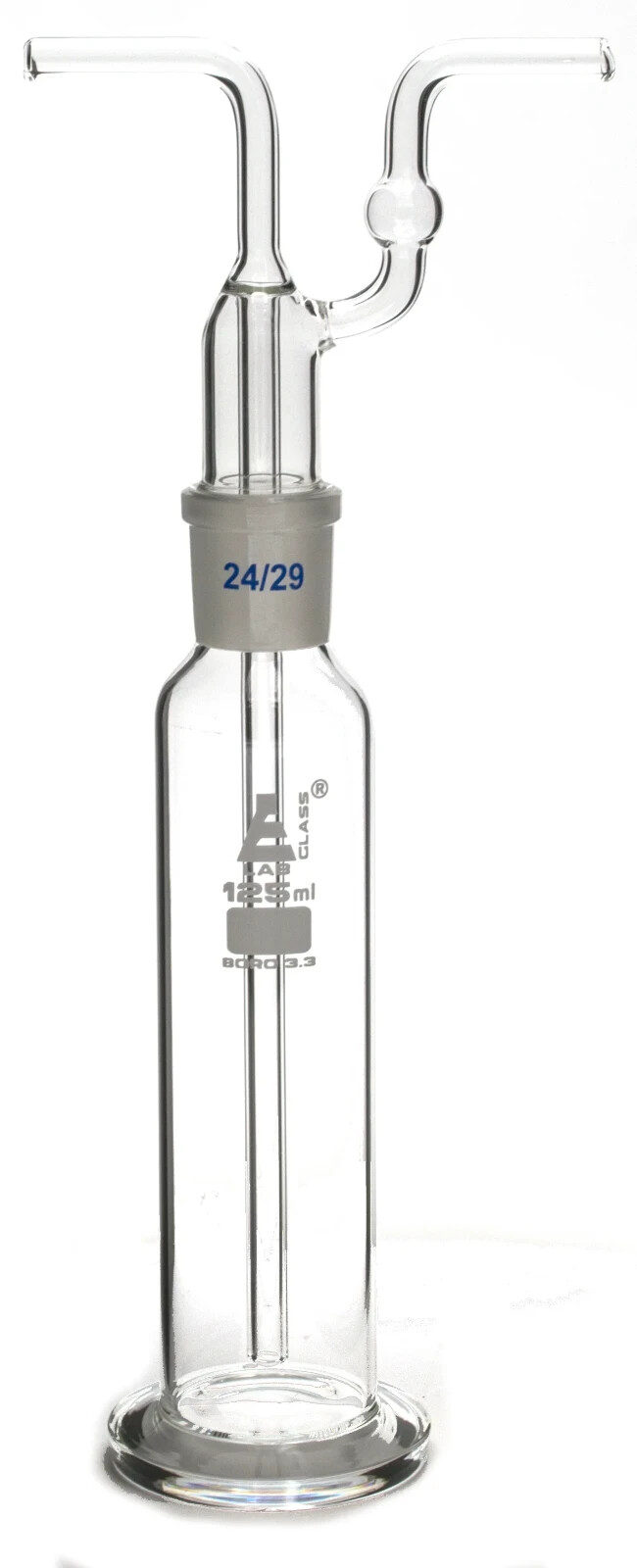 Gas washing bottle images with head 125 ml.(Made in India) Set of 02 pCS.