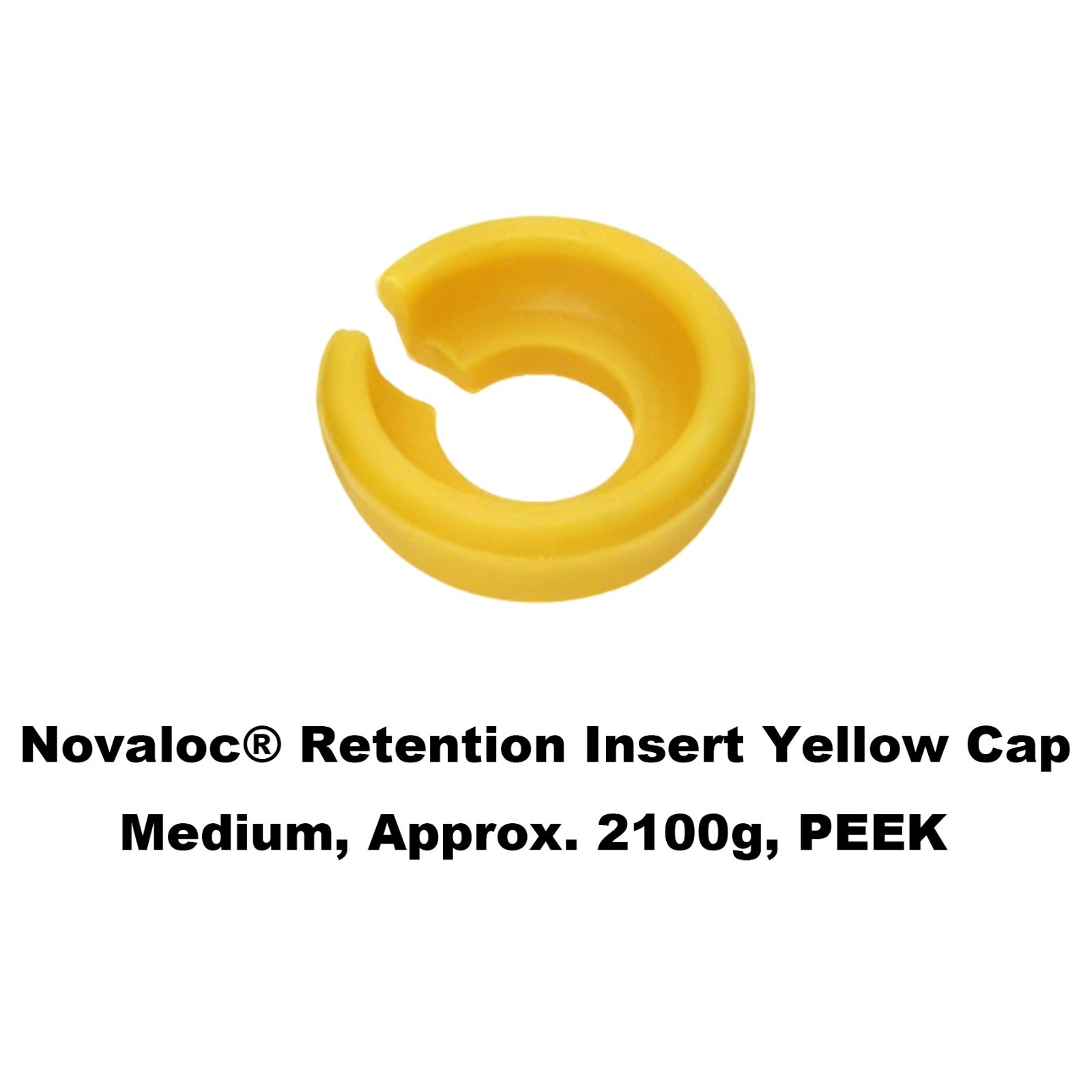 US Dental Overdenture Locator Male Cap Kit & Novaloc Peek Retention Insert Caps