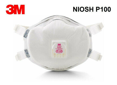 Genuine 3M 8293 P100 Disposable Particulate Respirator Adjustable Face Mask