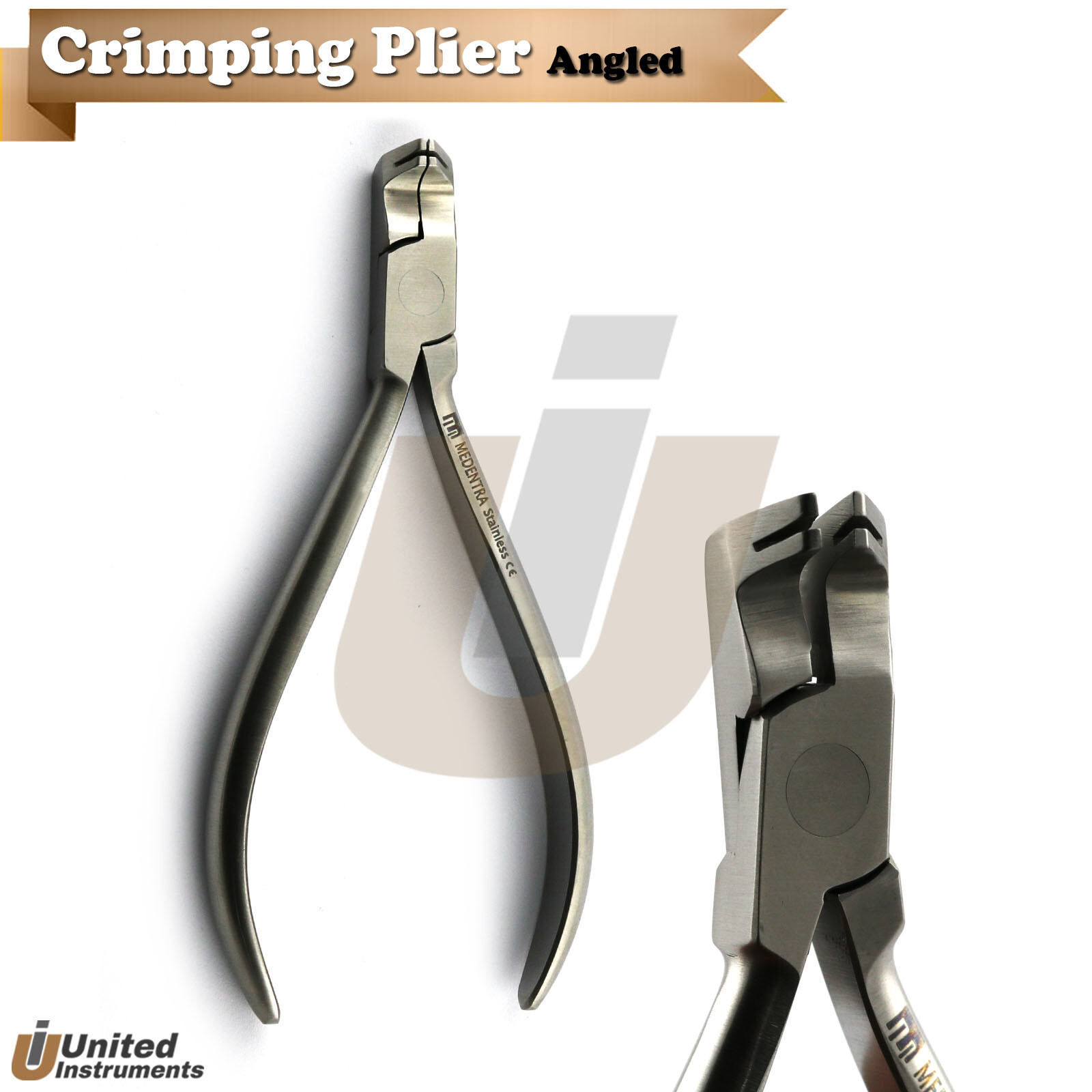 Orthodontic Hook Crimping Plier Angled Crimpable Ball Hook Archwire Pliers