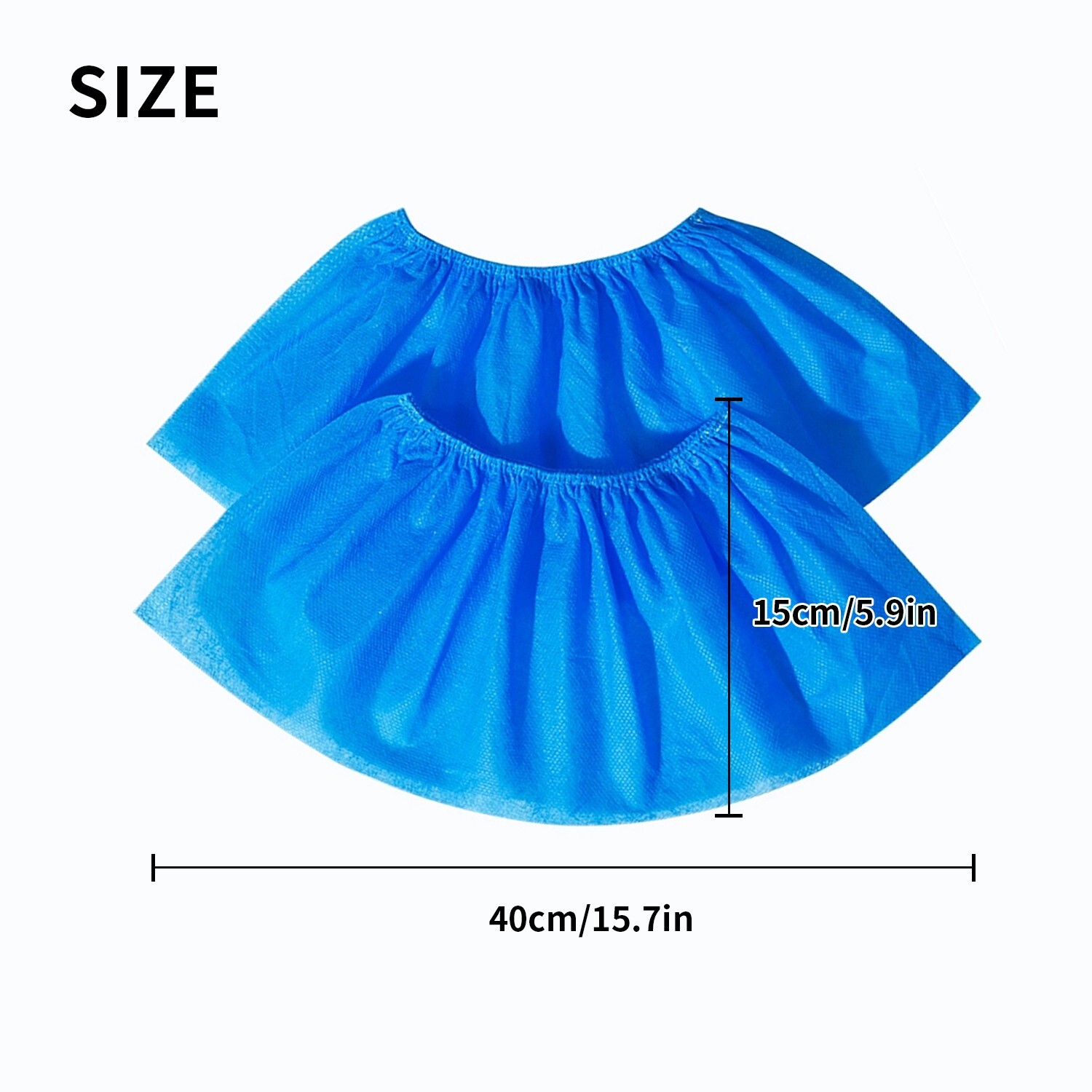 50 Pair Disposable Shoe Covers Non-Slip Boot Shoes Protector Non-Woven 2 Colors