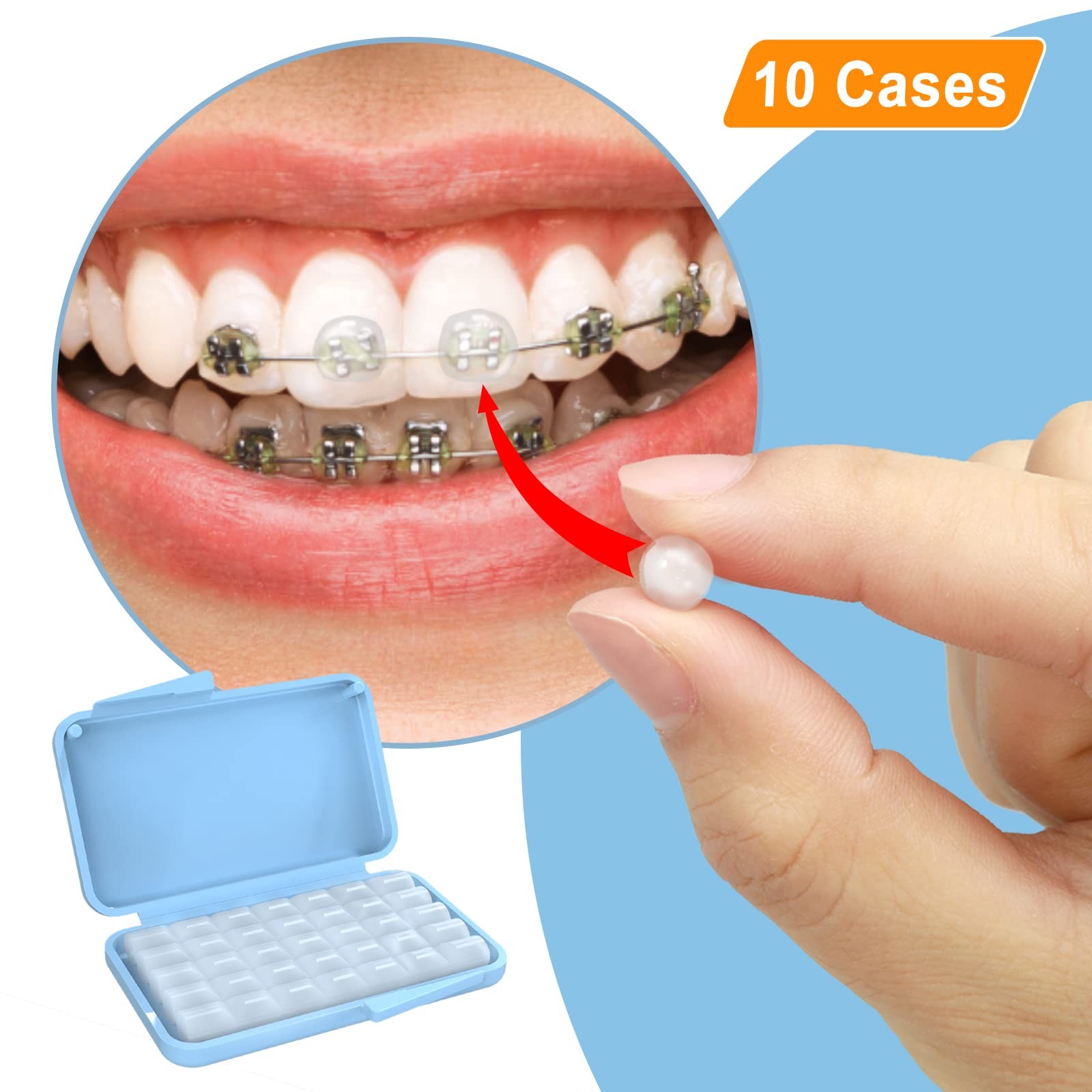 BVN Braces Wax Dental Wax: 10 Boxes Orthodontic 10 Boxes-multi-colored