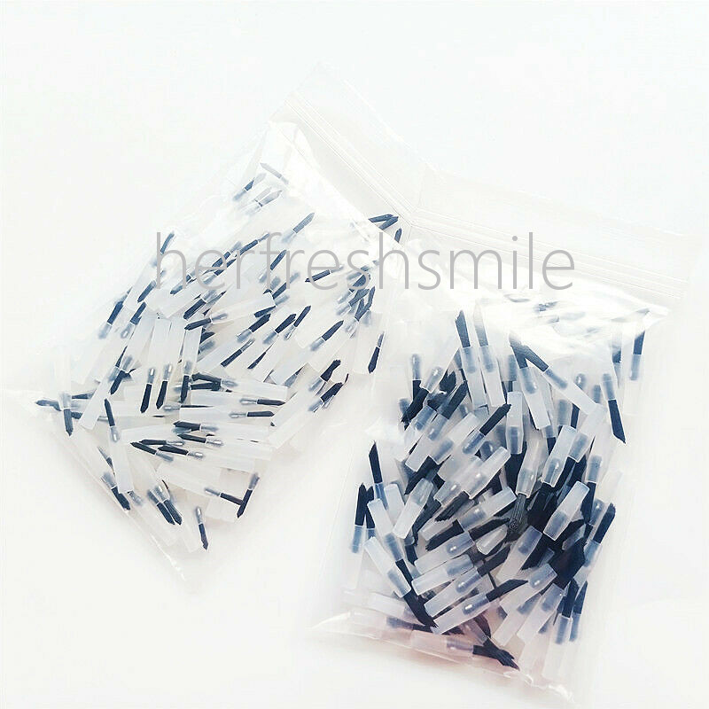 Dental Composite Resin Disposable Applicator Brush Tips Black Large Small Handle