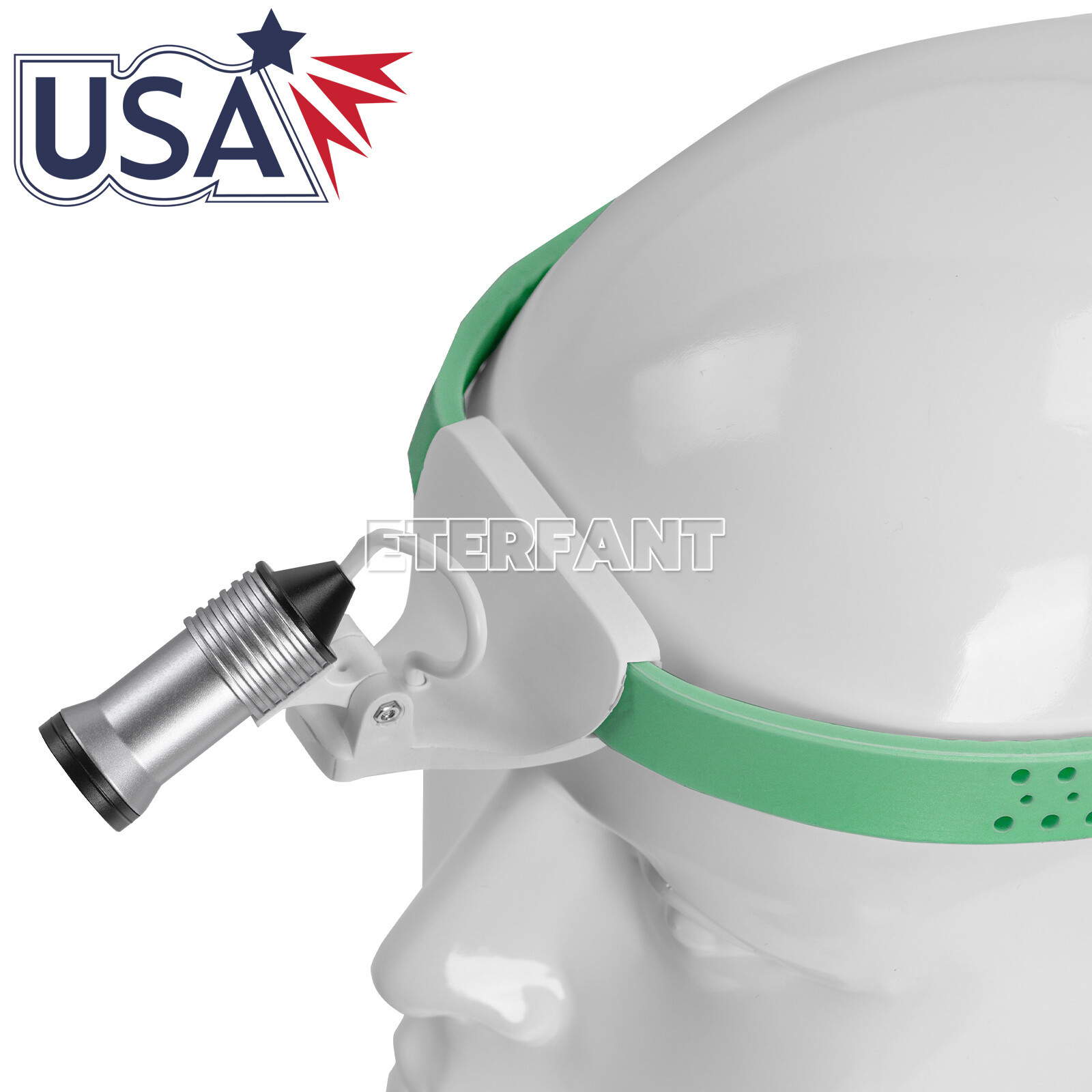 ETERFANT Dental 5W LED Lightweight Silicone Headlamp Surgery Medical Green